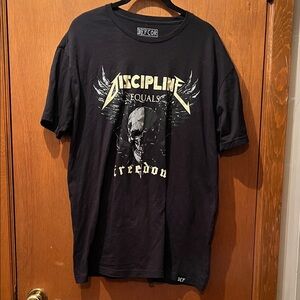 Jocko Black Graphic T-Shirt XL discipline equals freedom skull